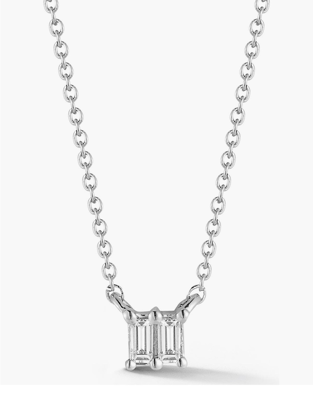 Dana Rebecca Designs Gold Chain Necklace with Baguette Crystal - Picture 7 of 7